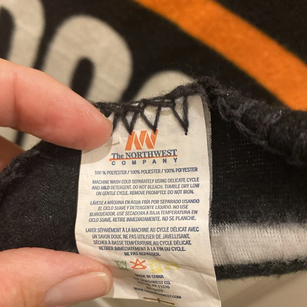 Harley Davidson Fleece Throw Blanket Stadium 62x48 Northwest Company Motorcycles